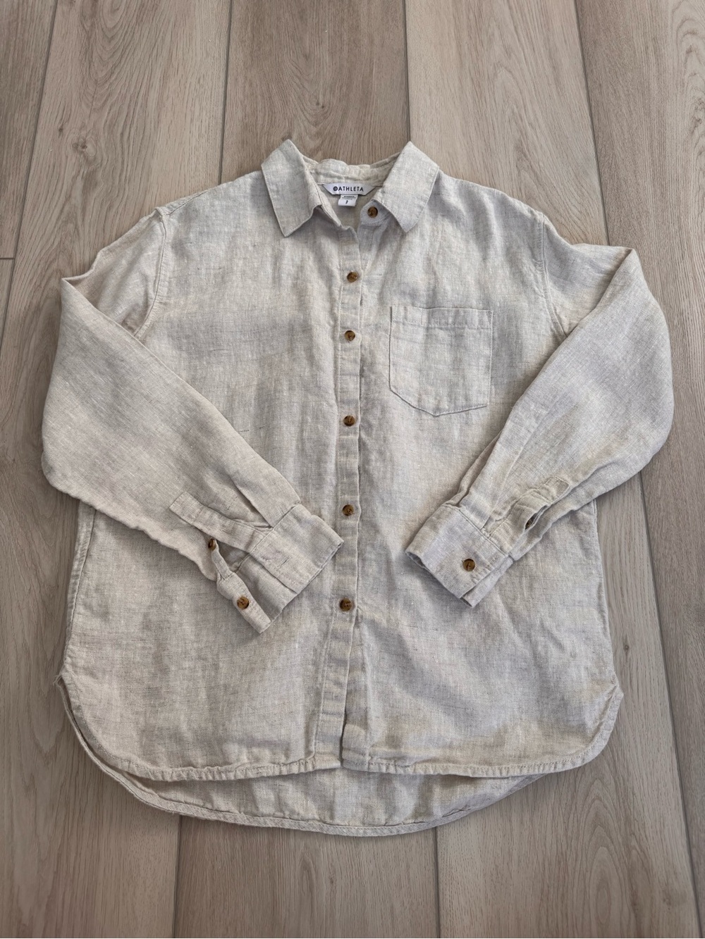 Athleta Retreat Linen Top - Size S
